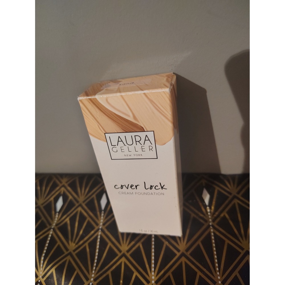 Laura Geller Cover Lock Cream Foundation Sand 1oz 30ml Full Coverage New